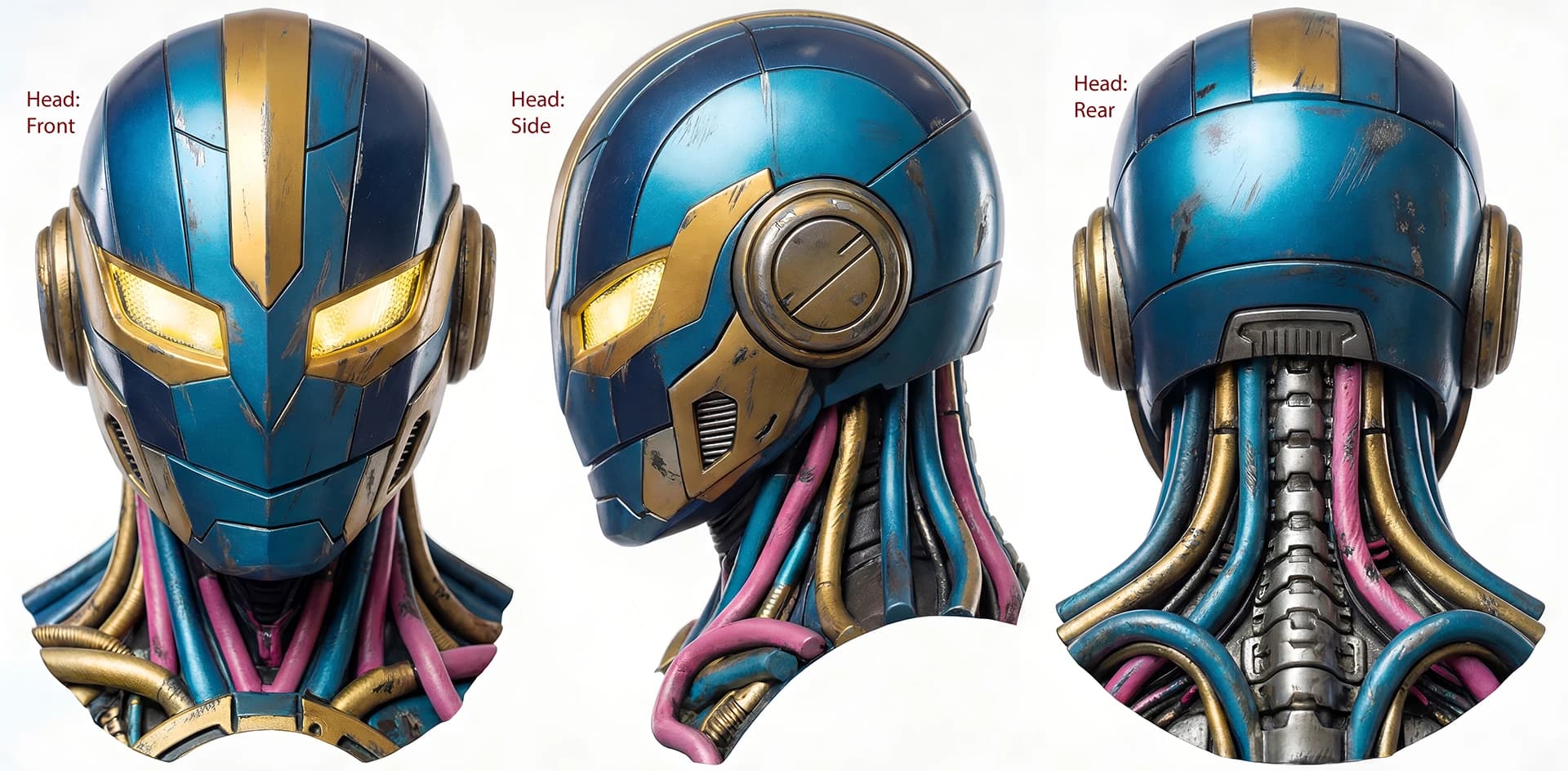 Results from PadPixa, a work-in-progress AI sketch-to-3D modeling environment
